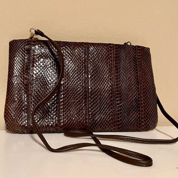 Marshall Fields Handbags - Vintage Marshall Field’s Snakeskin Purse/Clutch